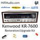 Kenwood KR-7600 rebuild restoration recap service kit repair filter capacitor