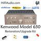 Kenwood model 650 rebuild restoration recap service kit repair filter capacitor