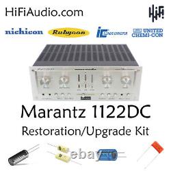 Marantz 1122DC amplifier rebuild restoration recap service kit repair capacitor