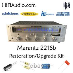 Marantz 2216 B receiver rebuild restoration recap service kit repair capacitor