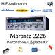 Marantz 2226 rebuild restoration recap service kit fix repair capacitor