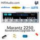 Marantz 2250 rebuild restoration recap service kit repair capacitor