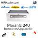 Marantz 240 amp amplifier rebuild restoration recap service kit fix repair