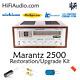 Marantz 2500 rebuild restoration recap service kit fix repair filter capacitor