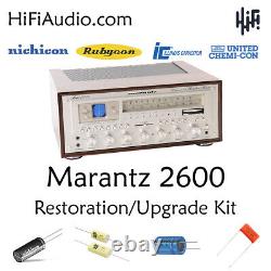 Marantz 2600 rebuild restoration recap service kit fix repair capacitor