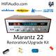 Marantz model 22 rebuild restoration recap service kit repair filter capacitor