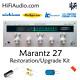 Marantz model 27 rebuild restoration recap service kit fix repair capacitor