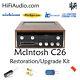 McIntosh C26 FULL restoration recap repair service rebuild kit capacitor