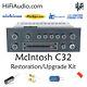 McIntosh C32 preamp restoration recap repair service rebuild kit fix capacitor