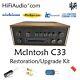 McIntosh C33 preamp restoration recap repair service rebuild capacitor kit