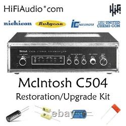 McIntosh C504 preamp rebuild restoration recap service kit fix repair