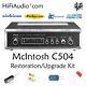 McIntosh C504 preamp rebuild restoration recap service kit fix repair