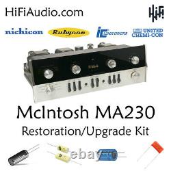 McIntosh MA230 amp amplifier restoration recap repair service rebuild kit fix
