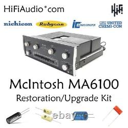 McIntosh MA6100 amplifier amp restoration repair service rebuild kit capacitor