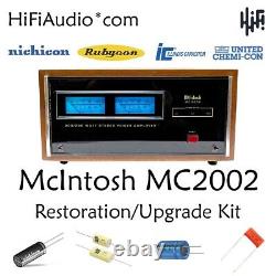 McIntosh MC2002 amp rebuild restoration filter capacitor service kit fix repair