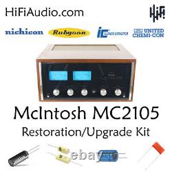 McIntosh MC2105 amp amplifier rebuild restoration recap service kit fix repair