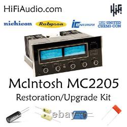 McIntosh MC2205 amp amplifier rebuild restoration recap service kit fix repair