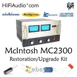 McIntosh MC2300 amp amplifier rebuild restoration recap service kit fix repair