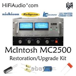 McIntosh MC2500 amp amplifier rebuild restoration recap service kit fix repair