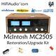 McIntosh MC2505 amp amplifier rebuild restoration capacitor service kit repair