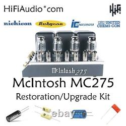 McIntosh MC275 amplifier restoration cap repair service rebuild kit capacitor