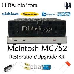 McIntosh MC752 amp amplifier rebuild restoration recap service kit fix repair