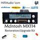 McIntosh MX114 tuner restoration recap repair service rebuild kit capacitor