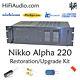 Nikko alpha 220 restoration recap repair service rebuild kit capacitor