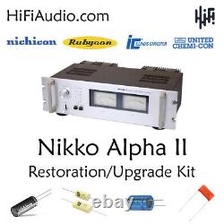 Nikko alpha II restoration recap repair service rebuild kit filter capacitor