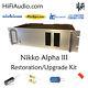 Nikko alpha III amplifier restoration recap repair service rebuild kit capacitor