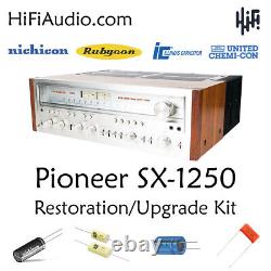 Pioneer SX-1250 rebuild restoration recap service kit fix repair capacitor