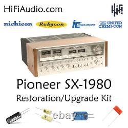 Pioneer SX-1980 FULL rebuild restoration recap service kit fix repair capacitor