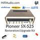 Pioneer SX-525 capacitor rebuild restoration recap service kit repair filter