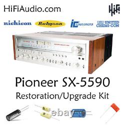 Pioneer SX-5590 rebuild restoration recap service kit repair filter capacitor