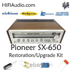 Pioneer SX-650 rebuild restoration recap service kit fix repair filter capacitor