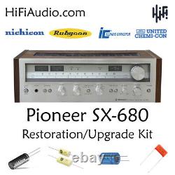 Pioneer SX-680 rebuild restoration recap service kit fix repair filter capacitor