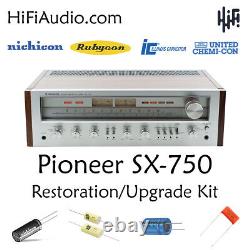 Pioneer SX-750 FULL rebuild restoration recap service kit fix repair capacitor