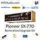 Pioneer SX-770 FULL rebuild restoration recap service kit fix repair capacitor