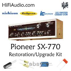 Pioneer SX-770 FULL rebuild restoration recap service kit fix repair capacitor
