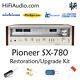 Pioneer SX-780 FULL rebuild restoration recap service kit fix repair capacitor