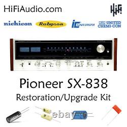 Pioneer SX-838 rebuild restoration recap service kit repair filter capacitor