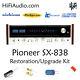 Pioneer SX-838 rebuild restoration recap service kit repair filter capacitor