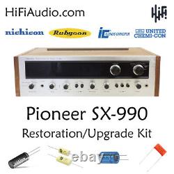 Pioneer SX-990 FULL rebuild restoration recap service kit fix repair capacitor