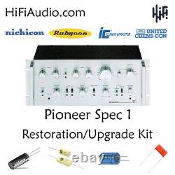 Pioneer Spec 1 preamp rebuild restoration recap service kit fix repair capacitor