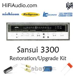 Sansui 3300 rebuild restoration recap service kit fix repair capacitor
