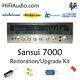 Sansui 7000 rebuild restoration Capacitor Kit fix repair instructions service