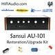 Sansui AU-101 rebuild restoration recap service kit fix repair filter capacitor