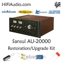 Sansui AU-20000 rebuild restoration recap service kit repair capacitor
