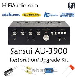 Sansui AU-3900 rebuild restoration recap service kit fix repair filter capacitor