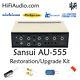 Sansui AU-555 rebuild restoration recap service kit fix repair filter capacitor